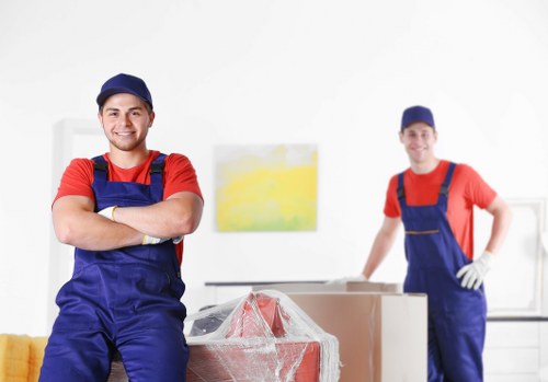 House removal truck and moving team serving Whitton homes