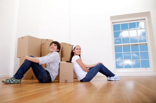 Moving furniture from a Whitton home with narrow access