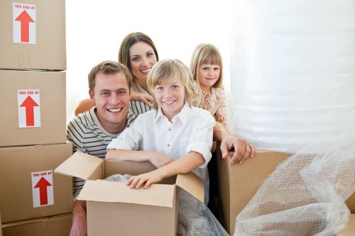 Residential and business removals with a moving van in Whitton
