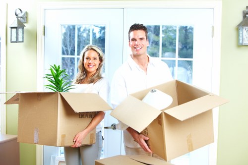 Careful handling of household items during a local removal service