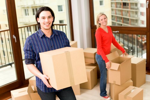 Whitton moving team preparing items for safe transport