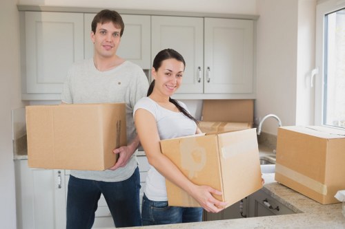 Packing and furniture loading for a house removal in Whitton
